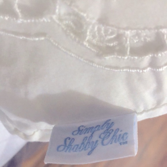 Vintage Simply Shabby Chic King Embroidered Lace Duvet and Shams Set White - Picture 3 of 6